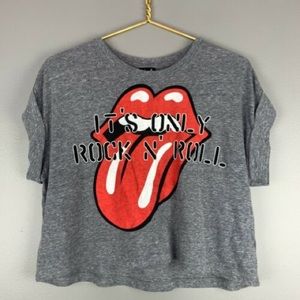 Rolling Stones “Only Rock n Roll” Crop Top